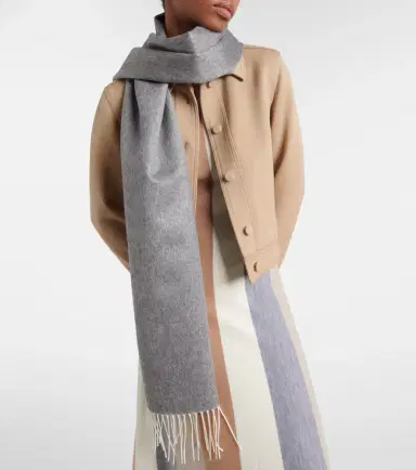 Gabriela Hearst Blaine fringed silk and cashmere scarf | Thumbnail 2