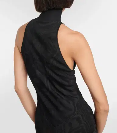 Alaïa Alaïa Patterned turtleneck gown | Thumbnail 4