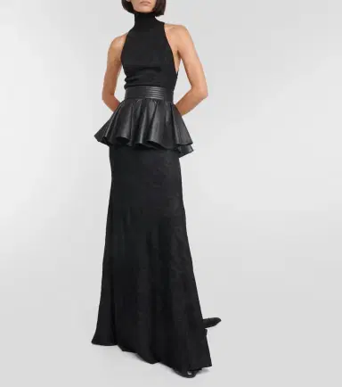 Alaïa Alaïa Patterned turtleneck gown | Thumbnail 6