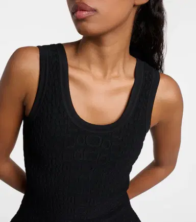 Alaïa Alaïa Croc-effect minidress | Thumbnail 5