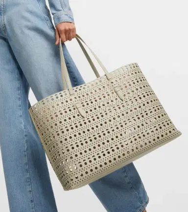 Alaïa Alaïa Mina 44 Vienne Wave leather tote bag | Thumbnail 4