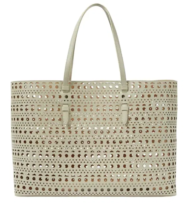 Alaia Alaïa Mina 44 Vienne Wave leather tote bag