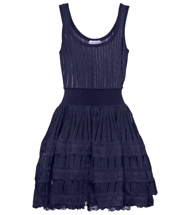Alaïa Ribbed-knit minidress