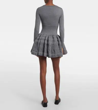 Alaïa Alaïa Wool-blend minidress | Thumbnail 3