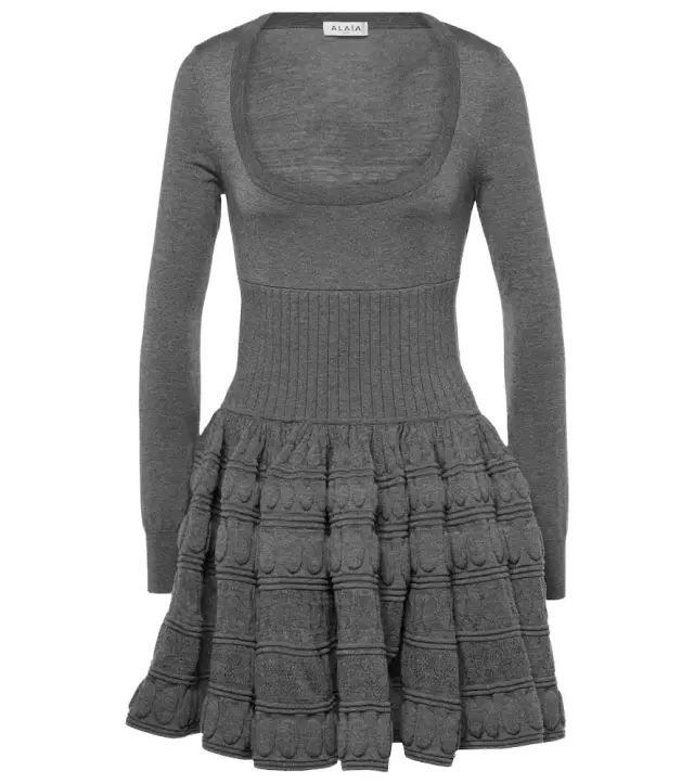 Alaïa Wool-blend minidress
