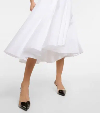 Alaïa Alaïa Cotton midi dress | Thumbnail 2 Alaïa Alaïa Cotton midi dress | Thumbnail 2