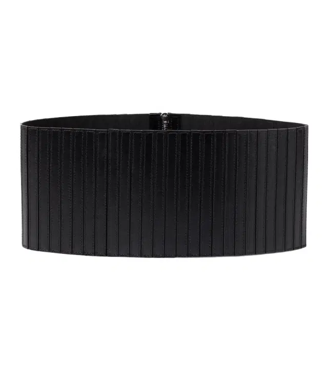 Alaia Alaïa Striped corset leather belt