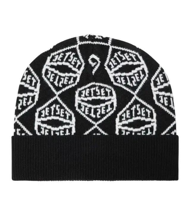 JETSET Logo wool-blend beanie