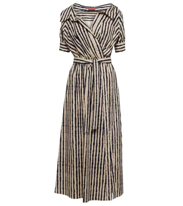 Altuzarra Lydia off-shoulder cotton-blend midi dress