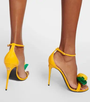 Dolce & Gabbana Keira floral-appliqué patent leather sandals | Thumbnail 5 Dolce & Gabbana Keira floral-appliqué patent leather sandals | Thumbnail 5