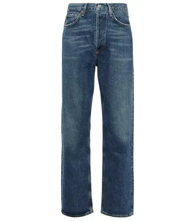 ‘90s mid-rise straight jeans