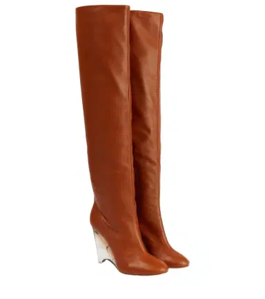 Alaïa Alaïa Leather knee-high boots | Thumbnail 1