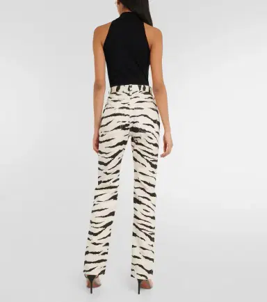 Alaïa Alaïa Zebra-print jeans | Thumbnail 3