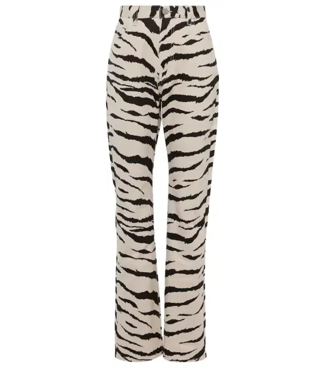 Alaia Alaïa Zebra-print jeans
