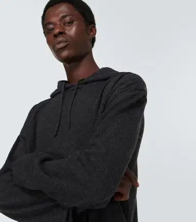 Maison Margiela Wool and cashmere hoodie | Thumbnail 4