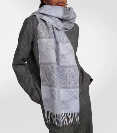Loewe Anagram wool and cashmere scarf | Thumbnail 4