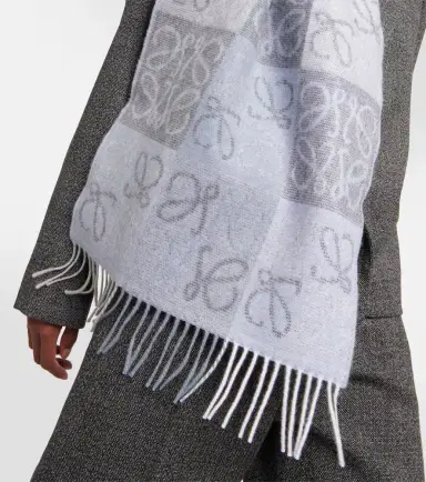 Loewe Anagram wool and cashmere scarf | Thumbnail 5
