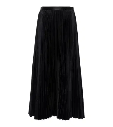 Alaïa Alaïa Pleated croc-effect satin midi skirt | Thumbnail 1