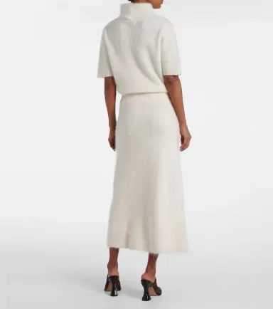 Lisa Yang Asta brushed cashmere midi skirt | Thumbnail 4 Lisa Yang Asta brushed cashmere midi skirt | Thumbnail 4