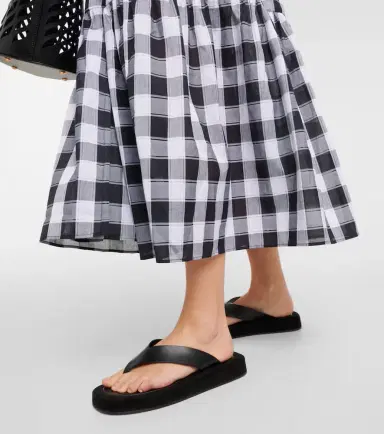 Eres Chess printed cotton midi dress | Thumbnail 4
