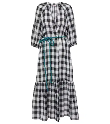 Eres Chess printed cotton midi dress | Thumbnail 1