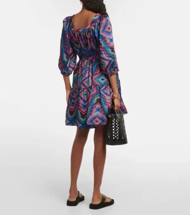 Eres Nightclub printed satin minidress | Thumbnail 3