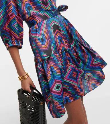 Eres Nightclub printed satin minidress | Thumbnail 6