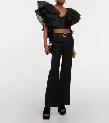Gianvito Rossi Holly velvet platform mules | Thumbnail 6