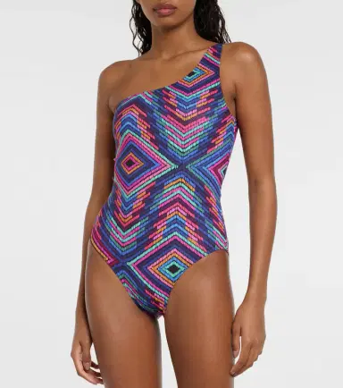 Eres Multicolor one-shoulder swimsuit | Thumbnail 2