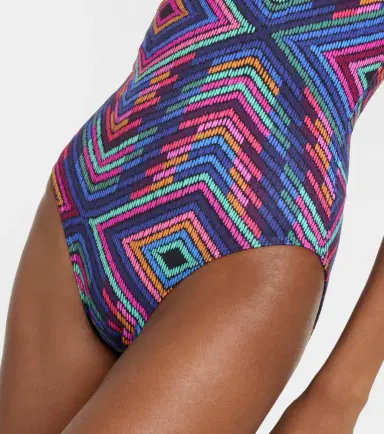 Eres Multicolor one-shoulder swimsuit | Thumbnail 3