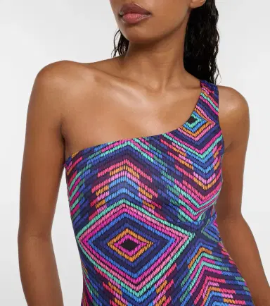 Eres Multicolor one-shoulder swimsuit | Thumbnail 4