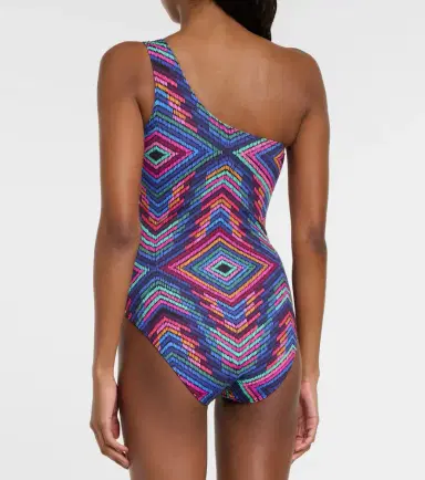 Eres Multicolor one-shoulder swimsuit | Thumbnail 5