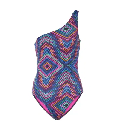 Eres Multicolor one-shoulder swimsuit | Thumbnail 1