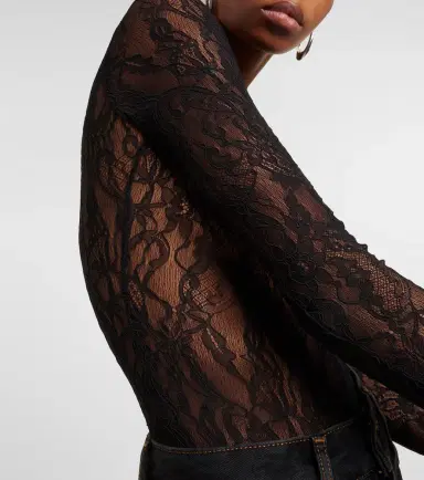 Wardrobe.NYC Wardrobe. NYC Floral lace bodysuit | Thumbnail 4