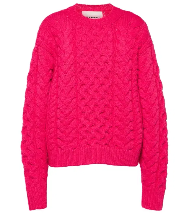 Marant Etoile Jake cable-knit wool-blend sweater