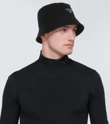 Prada Logo cotton corduroy bucket hat | Thumbnail 3