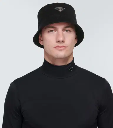 Prada Logo cotton corduroy bucket hat | Thumbnail 4