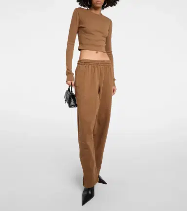 Wardrobe.NYC Wardrobe. NYC x Hailey Bieber cotton jersey track pants | Thumbnail 3 Wardrobe.NYC Wardrobe. NYC x Hailey Bieber cotton jersey track pants | Thumbnail 3