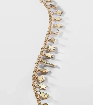 Sydney Evan 14kt gold charm bracelet | Thumbnail 2