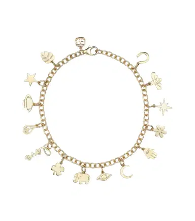 Sydney Evan 14kt gold charm bracelet | Thumbnail 1