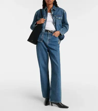 Wardrobe.NYC Wardrobe. NYC High-rise straight jeans | Thumbnail 5
