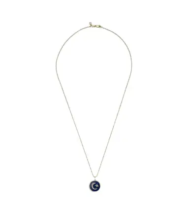 Sydney Evan Celestial Medallion 14kt gold chain necklace with diamonds | Thumbnail 1