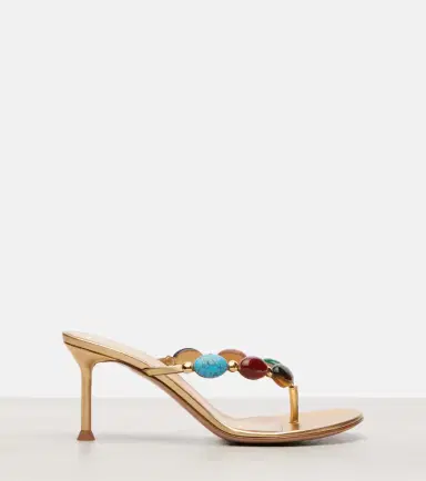 Gianvito Rossi Shanti embellished leather thong sandals | Thumbnail 3 Gianvito Rossi Shanti embellished leather thong sandals | Thumbnail 3
