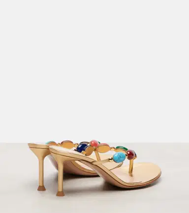 Gianvito Rossi Shanti embellished leather thong sandals | Thumbnail 4 Gianvito Rossi Shanti embellished leather thong sandals | Thumbnail 4