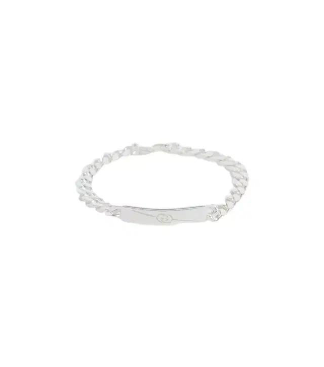 Gucci Interlocking G sterling silver bracelet