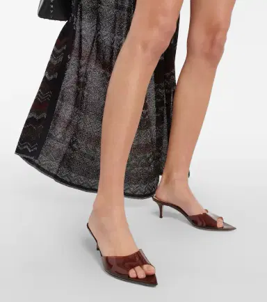 Gianvito Rossi Elle 55 TPU and patent leather mules | Thumbnail 2 Gianvito Rossi Elle 55 TPU and patent leather mules | Thumbnail 2