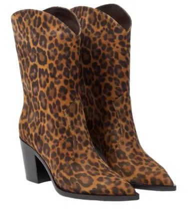 Gianvito Rossi Denver leopard-print leather boots | Thumbnail 1