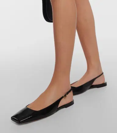 Gianvito Rossi Freeda leather slingback flats | Thumbnail 6