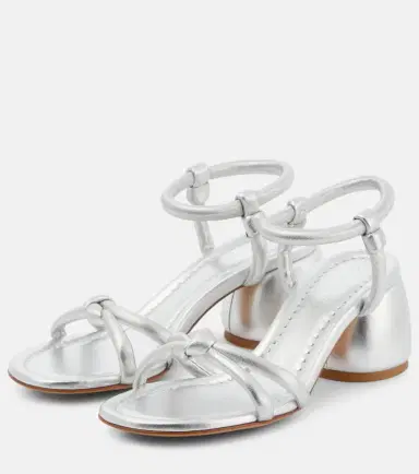 Gianvito Rossi Cassis metallic leather sandals | Thumbnail 6 Gianvito Rossi Cassis metallic leather sandals | Thumbnail 6