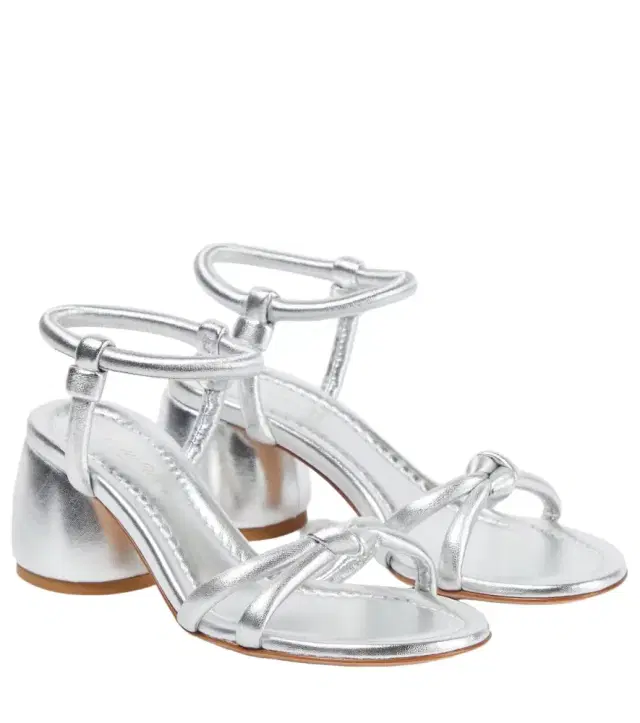 Gianvito Rossi Cassis metallic leather sandals